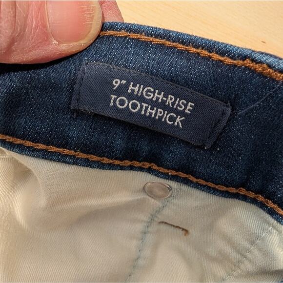 J. Crew Matchstick High Rise Petite Dark Wash Jeans 30P - Picture 4 of 7